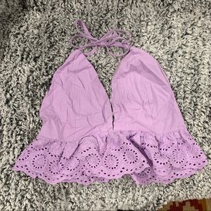 ROMWE Lilac Halter Top